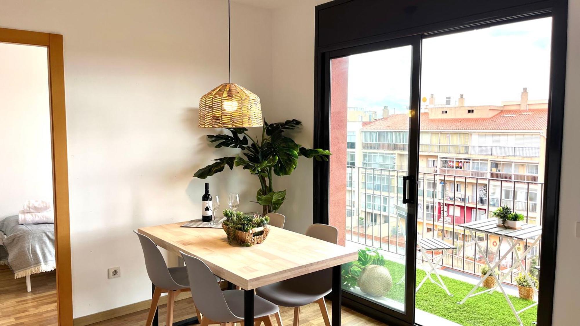 Apartamento Con Terraza By Prestigi Terrassa Exterior foto