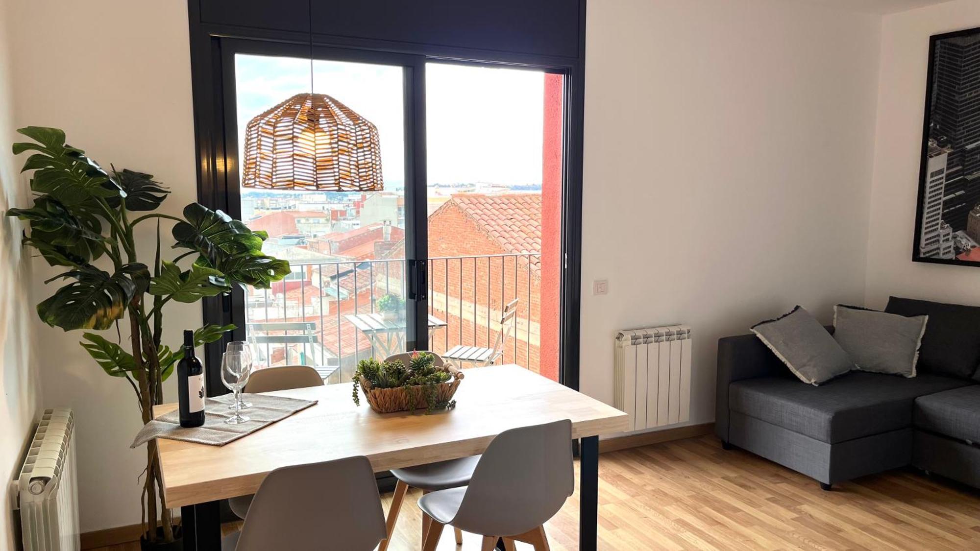 Apartamento Con Terraza By Prestigi Terrassa Exterior foto